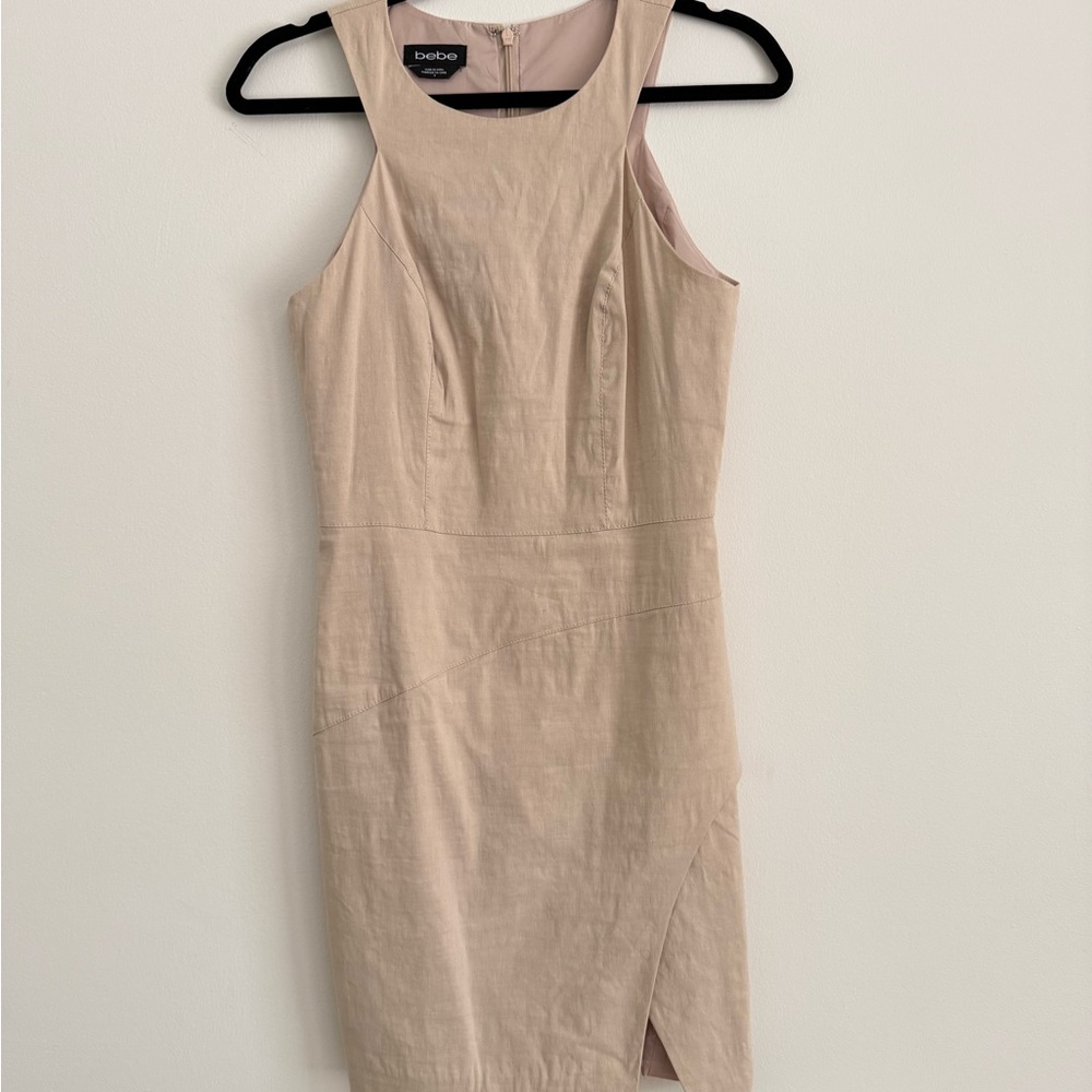 Bebe Linen Blend Dress–Size 4